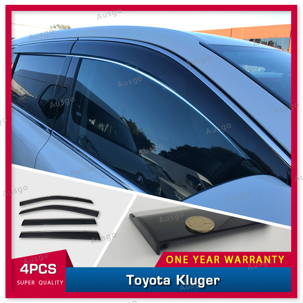 AUS Stainless Steel Weather Shields Weathershields For Toyota Kluger 2013-2021