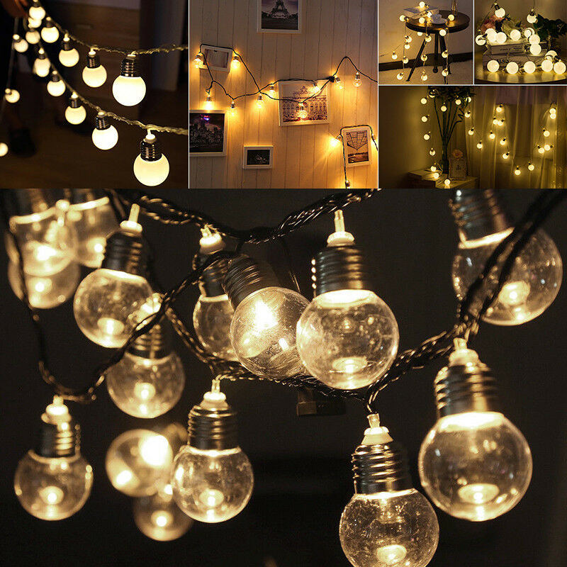 80 LED Solar Powered Fairy String Lights Outdoor Garden Party Wedding Xmas AU