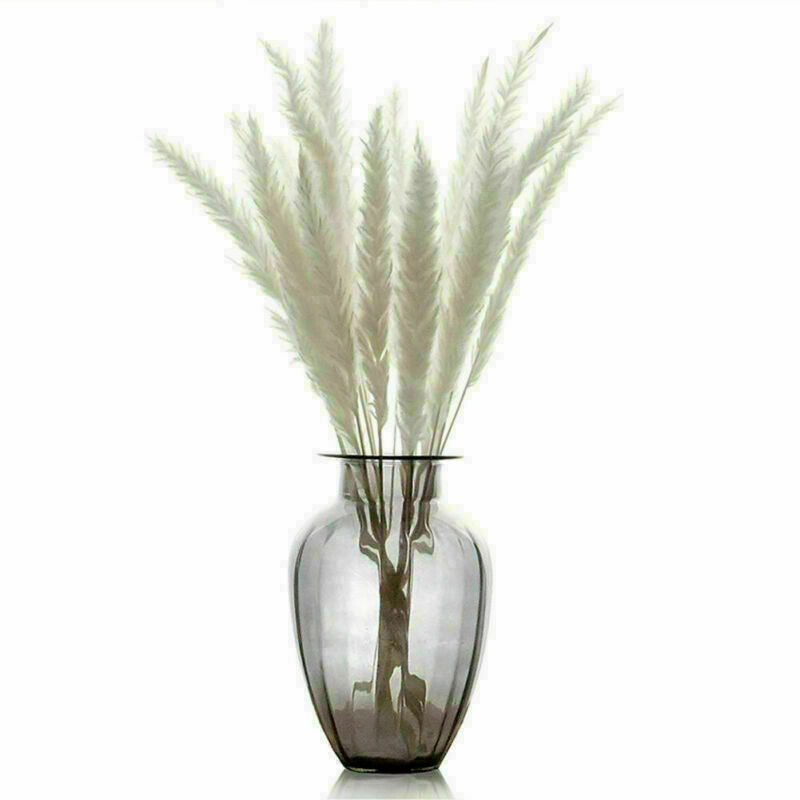 15Pcs Artificial Natural Dried Pampas Grass Flower Bunch Wedding Bouquet Decor