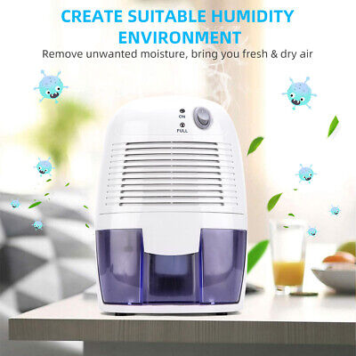 500ML PORTABLE ELECTRIC MINI DEHUMIDIFIER AIR DRYER HOME OFFICE DRYING MOISTURE