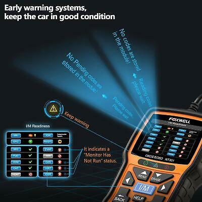 FOXWELL NT301 Car OBD2 EOBD Scanner Auto Code Reader Engine Diagnostic Scan Tool